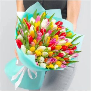 51 тюльпан микс – Яркий весенний букет
